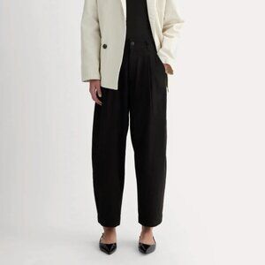 Everlane - Womens Everywhere Pant in Stretch Linen - Black - Size 6